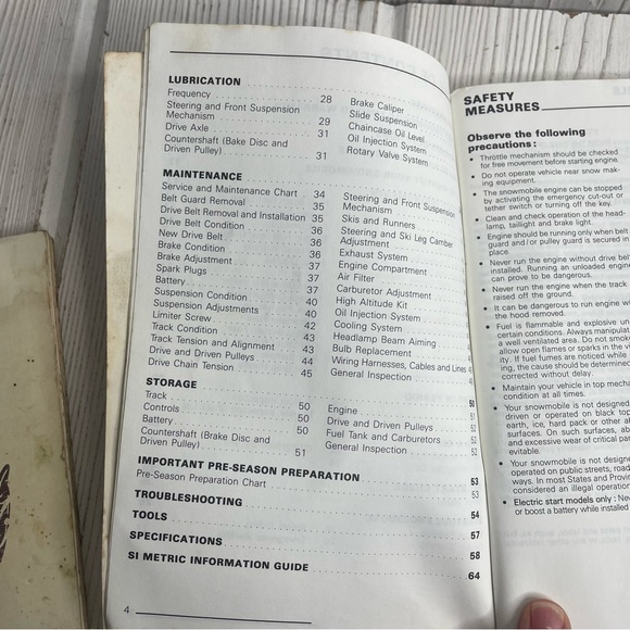 1991 Bombardier Skidoo Formula MX, Plus, Mach Operators Manual Snowmobile - Picture 5 of 8